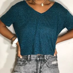 Women’s relaxed boyfriend cropped relaxed tee